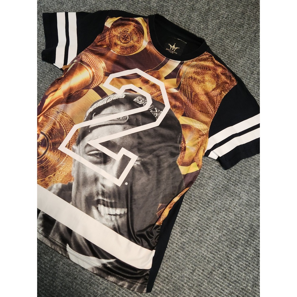 Maxi Milian New York 2Pac Tupac Graphic T-Shirt Mens Large Black Hip Hop Y2K